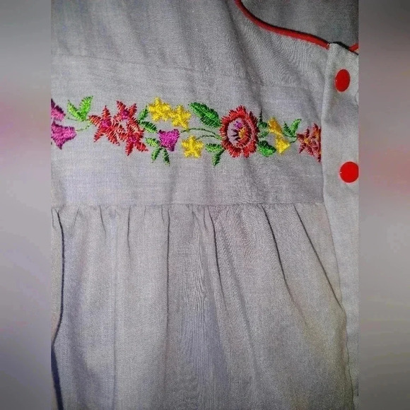 Carole Chambray Short Sleeve Duster Robe - Picture 4 of 7